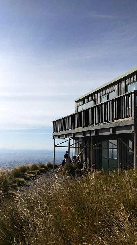Steep section of the Mt. Taranaki trail