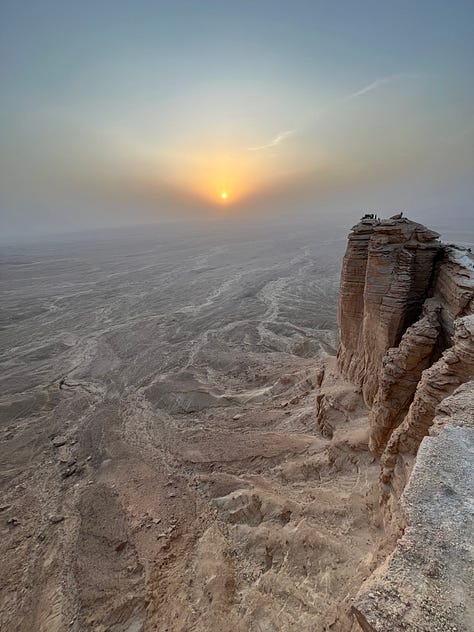 Edge of the World rock formation outside Riyadh, Saudi Arabia