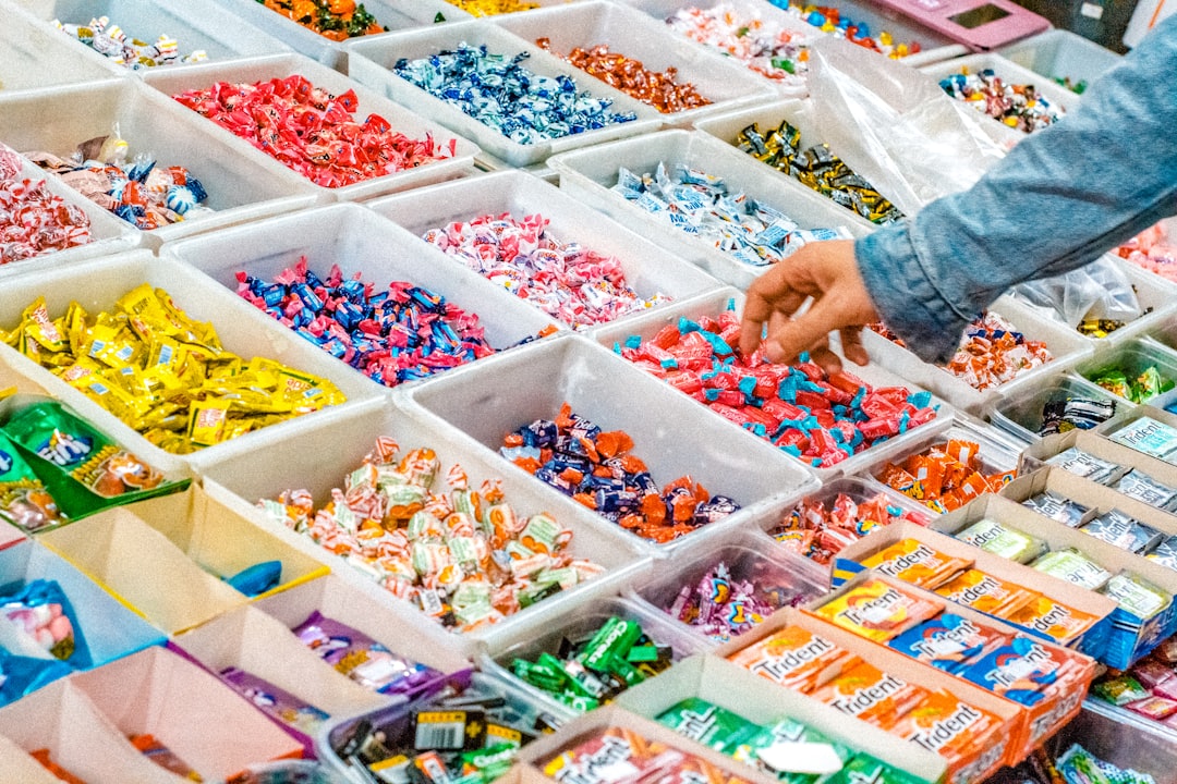 Candy store shelves - visual metaphor for the delegation menu reaction