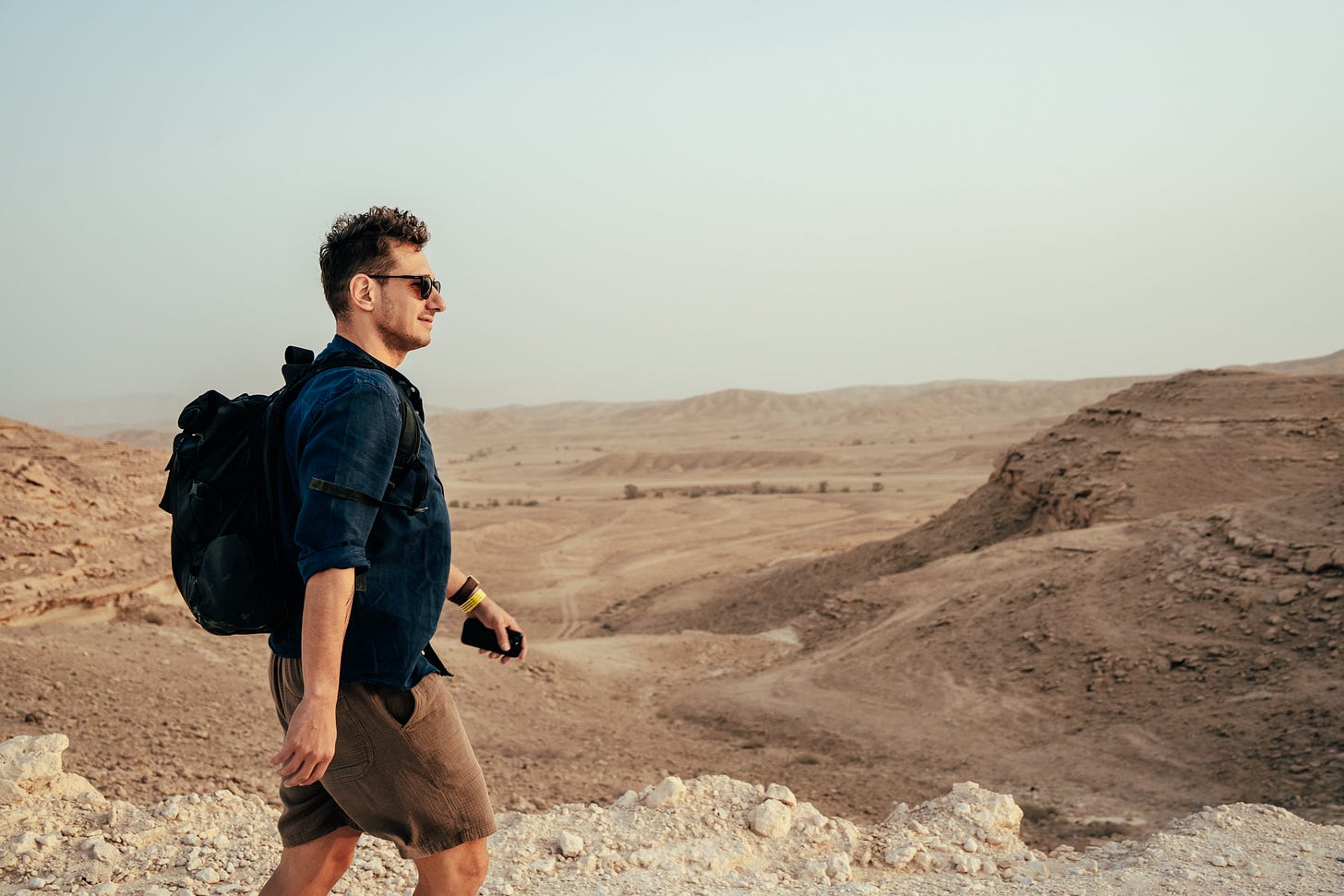 The Saudi desert outside Riyadh